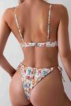 Alt Bağlamalı Çiçek Baskılı Bikini Takımı